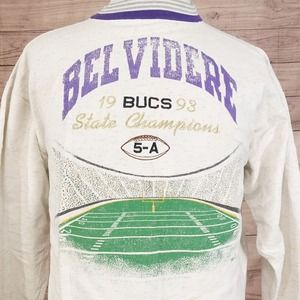 VINTAGE 1993 BELVIDERE BUCS ILLINOIS USA MADE CREW NECK SWEATSHIRT SZ XL